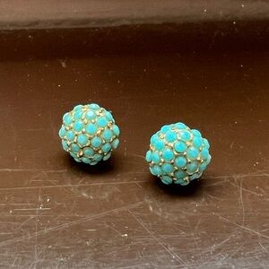 Teal earrings